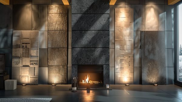 Quel parement mettre derrière poêle à bois : idées et conseils